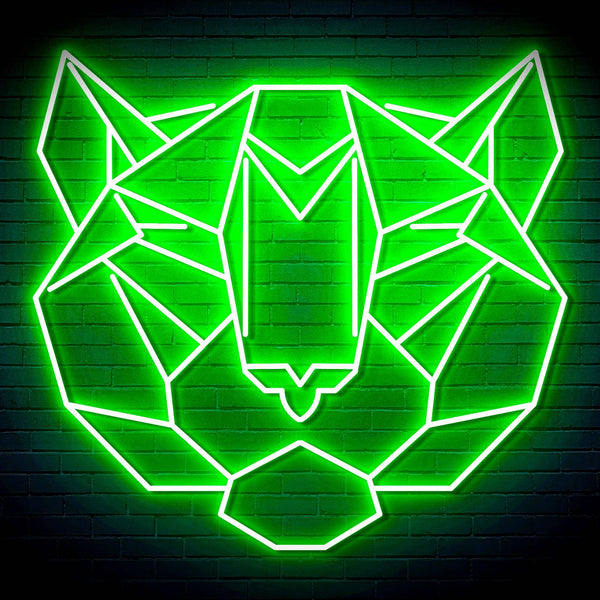 ADVPRO Origami Tiger Head Face Ultra-Bright LED Neon Sign fn-i4066 - Golden Yellow