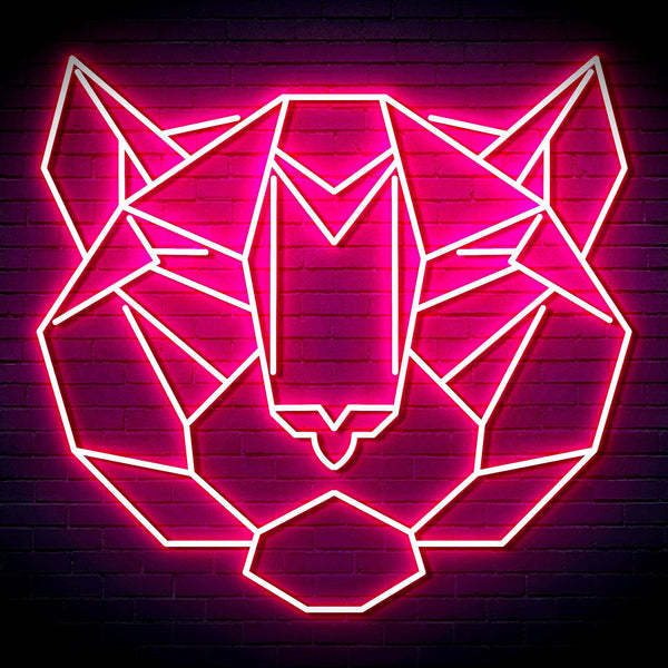 ADVPRO Origami Tiger Head Face Ultra-Bright LED Neon Sign fn-i4066 - Pink