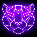 ADVPRO Origami Tiger Head Face Ultra-Bright LED Neon Sign fn-i4066 - Purple