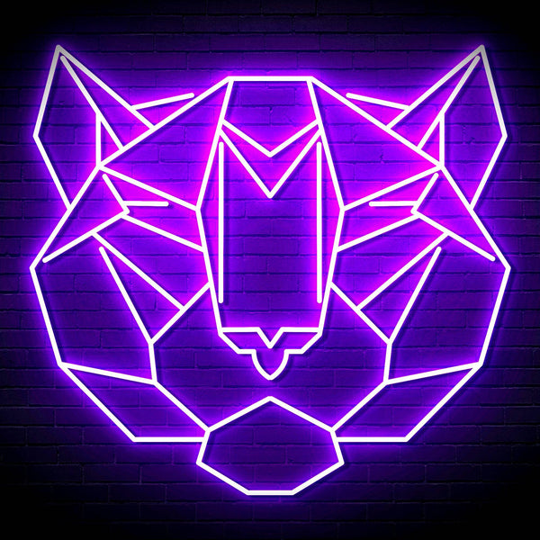 ADVPRO Origami Tiger Head Face Ultra-Bright LED Neon Sign fn-i4066 - Purple