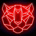 ADVPRO Origami Tiger Head Face Ultra-Bright LED Neon Sign fn-i4066 - Red