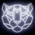 ADVPRO Origami Tiger Head Face Ultra-Bright LED Neon Sign fn-i4066 - White