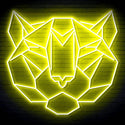 ADVPRO Origami Tiger Head Face Ultra-Bright LED Neon Sign fn-i4066 - Yellow