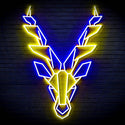 ADVPRO Origami Deer Head Face Ultra-Bright LED Neon Sign fn-i4067 - Blue & Yellow