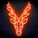 ADVPRO Origami Deer Head Face Ultra-Bright LED Neon Sign fn-i4067 - Orange