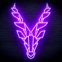 ADVPRO Origami Deer Head Face Ultra-Bright LED Neon Sign fn-i4067 - Purple