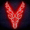 ADVPRO Origami Deer Head Face Ultra-Bright LED Neon Sign fn-i4067 - Red
