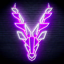 ADVPRO Origami Deer Head Face Ultra-Bright LED Neon Sign fn-i4067 - White & Purple