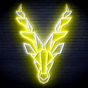 ADVPRO Origami Deer Head Face Ultra-Bright LED Neon Sign fn-i4067 - White & Yellow