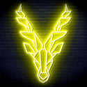 ADVPRO Origami Deer Head Face Ultra-Bright LED Neon Sign fn-i4067 - Yellow