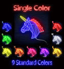 ADVPRO Origami Unicorn Head Face Ultra-Bright LED Neon Sign fn-i4068 - Classic
