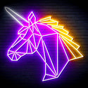 ADVPRO Origami Unicorn Head Face Ultra-Bright LED Neon Sign fn-i4068 - Multi-Color 7