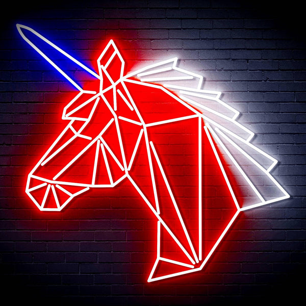ADVPRO Origami Unicorn Head Face Ultra-Bright LED Neon Sign fn-i4068 - Multi-Color 9