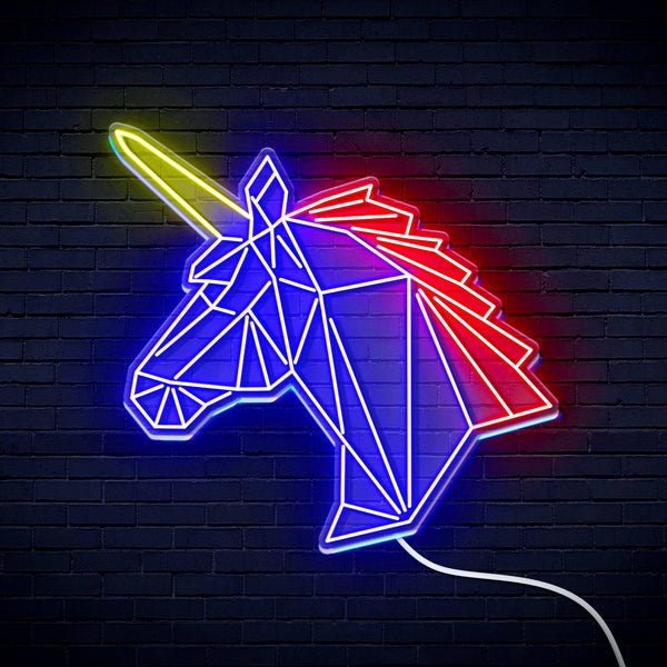 ADVPRO Origami Unicorn Head Face Ultra-Bright LED Neon Sign fn-i4068