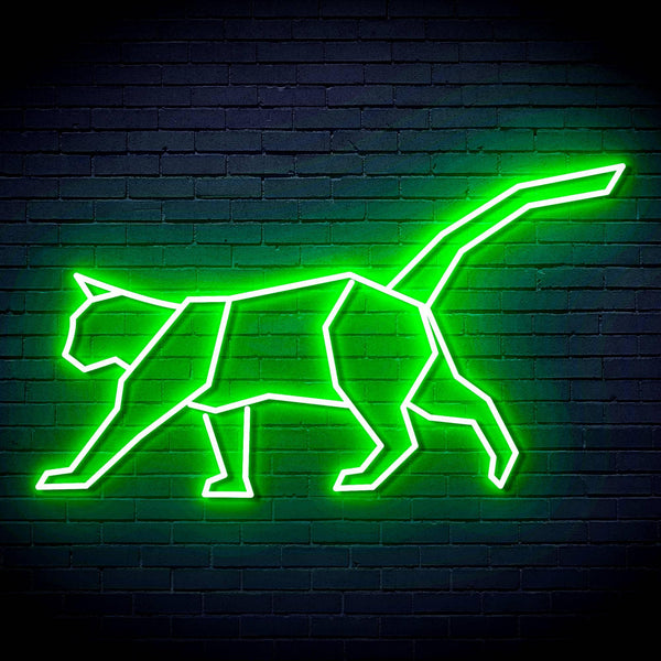 ADVPRO Origami Cat Ultra-Bright LED Neon Sign fn-i4069 - Golden Yellow
