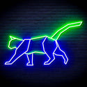 ADVPRO Origami Cat Ultra-Bright LED Neon Sign fn-i4069 - Green & Blue
