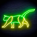 ADVPRO Origami Cat Ultra-Bright LED Neon Sign fn-i4069 - Green & Yellow
