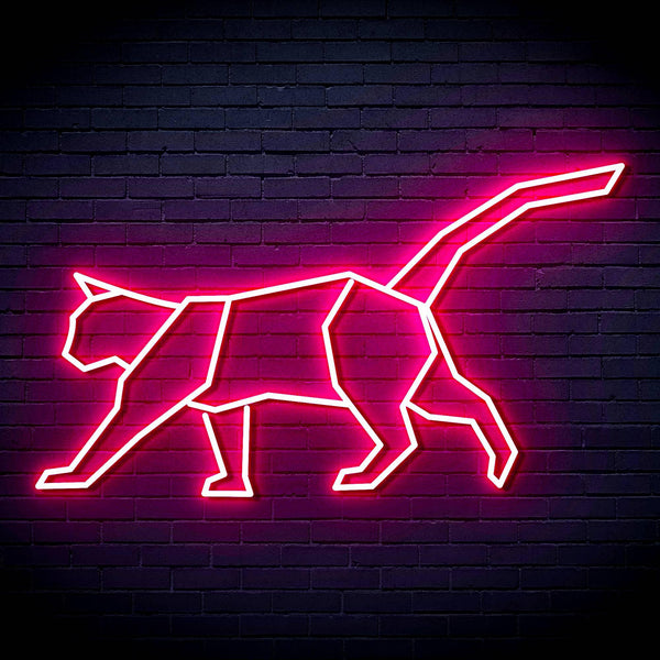 ADVPRO Origami Cat Ultra-Bright LED Neon Sign fn-i4069 - Pink