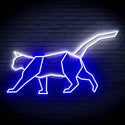 ADVPRO Origami Cat Ultra-Bright LED Neon Sign fn-i4069 - White & Blue