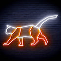 ADVPRO Origami Cat Ultra-Bright LED Neon Sign fn-i4069 - White & Orange