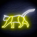 ADVPRO Origami Cat Ultra-Bright LED Neon Sign fn-i4069 - White & Yellow