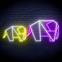 ADVPRO Origami Elephants Ultra-Bright LED Neon Sign fn-i4070 - Multi-Color 5