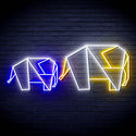 ADVPRO Origami Elephants Ultra-Bright LED Neon Sign fn-i4070 - Multi-Color 9