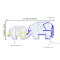 ADVPRO Origami Elephants Ultra-Bright LED Neon Sign fn-i4070 - Size