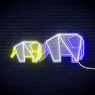 ADVPRO Origami Elephants Ultra-Bright LED Neon Sign fn-i4070