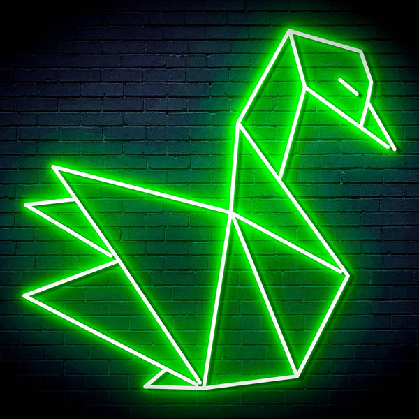 ADVPRO Origami Swan Ultra-Bright LED Neon Sign fn-i4071 - Golden Yellow