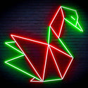 ADVPRO Origami Swan Ultra-Bright LED Neon Sign fn-i4071 - Green & Red