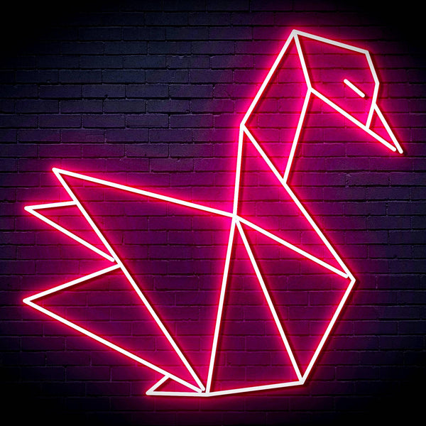 ADVPRO Origami Swan Ultra-Bright LED Neon Sign fn-i4071 - Pink