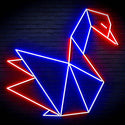 ADVPRO Origami Swan Ultra-Bright LED Neon Sign fn-i4071 - Red & Blue