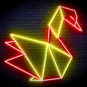 ADVPRO Origami Swan Ultra-Bright LED Neon Sign fn-i4071 - Red & Yellow