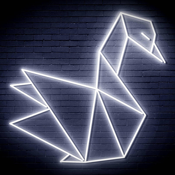 ADVPRO Origami Swan Ultra-Bright LED Neon Sign fn-i4071 - White
