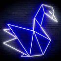 ADVPRO Origami Swan Ultra-Bright LED Neon Sign fn-i4071 - White & Blue