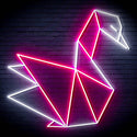 ADVPRO Origami Swan Ultra-Bright LED Neon Sign fn-i4071 - White & Pink