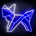 ADVPRO Origami Fox Ultra-Bright LED Neon Sign fn-i4072 - White & Blue
