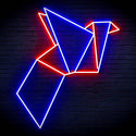 ADVPRO Origami Bird Ultra-Bright LED Neon Sign fn-i4073 - Blue & Red