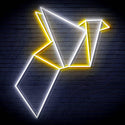 ADVPRO Origami Bird Ultra-Bright LED Neon Sign fn-i4073 - White & Golden Yellow