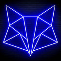 ADVPRO Origami Fox Head Face Ultra-Bright LED Neon Sign fn-i4074 - Blue