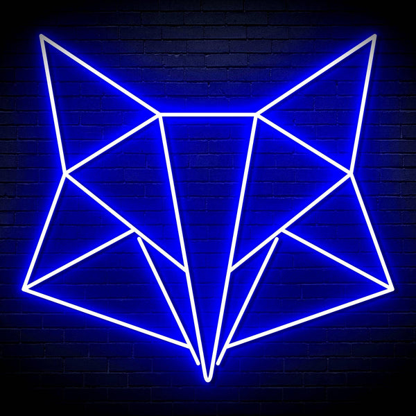 ADVPRO Origami Fox Head Face Ultra-Bright LED Neon Sign fn-i4074 - Blue