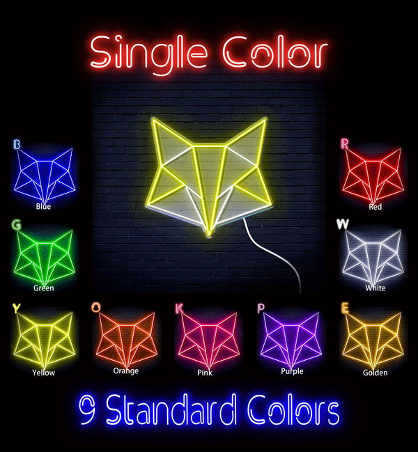 ADVPRO Origami Fox Head Face Ultra-Bright LED Neon Sign fn-i4074 - Classic