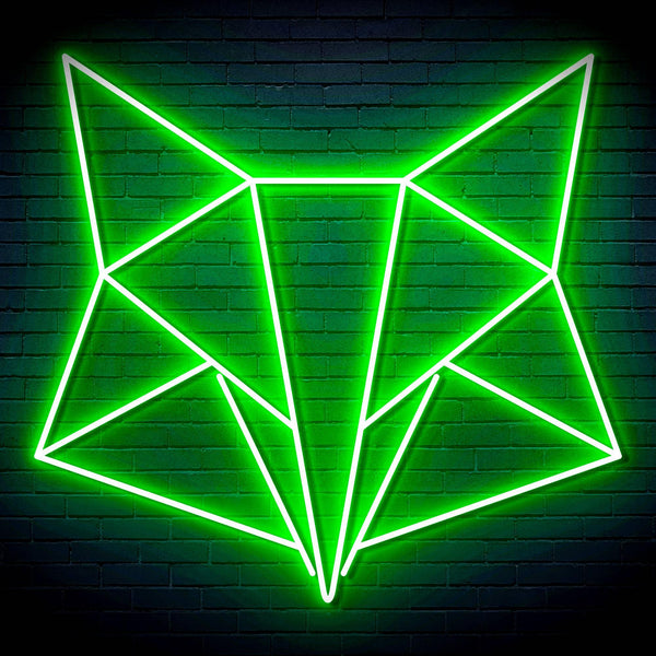 ADVPRO Origami Fox Head Face Ultra-Bright LED Neon Sign fn-i4074 - Golden Yellow