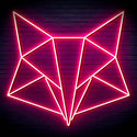 ADVPRO Origami Fox Head Face Ultra-Bright LED Neon Sign fn-i4074 - Pink