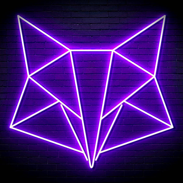 ADVPRO Origami Fox Head Face Ultra-Bright LED Neon Sign fn-i4074 - Purple
