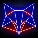 ADVPRO Origami Fox Head Face Ultra-Bright LED Neon Sign fn-i4074 - Red & Blue