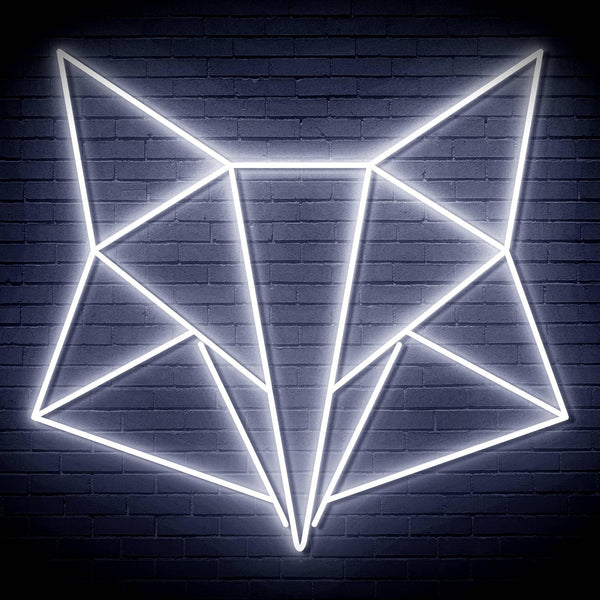 ADVPRO Origami Fox Head Face Ultra-Bright LED Neon Sign fn-i4074 - White