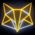 ADVPRO Origami Fox Head Face Ultra-Bright LED Neon Sign fn-i4074 - White & Golden Yellow