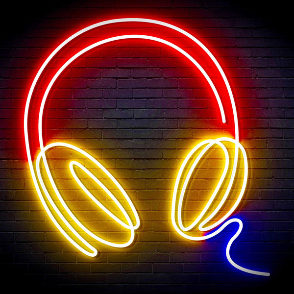 ADVPRO Headphone Ultra-Bright LED Neon Sign fn-i4075 - Multi-Color 3